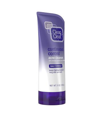 Clean & Clear Continuous Control Acne Cleanser - Daily Formula 5 oz for Effective Acne Treatment - Buy Online on GoSupps.com