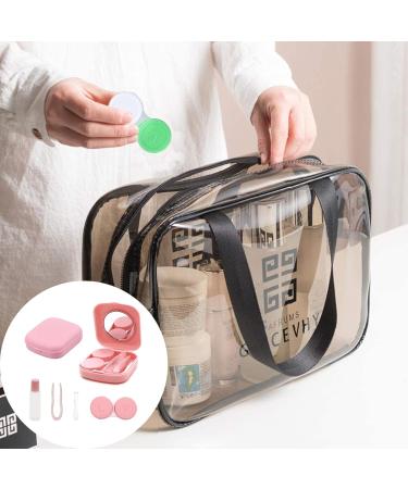 Premium Contact Lens Container Set | Portable Housing & Accessories with Mirrors Tweezers & Suction Cups | Ideal for Hygiene & Travel - Buy Online on GoSupps.com