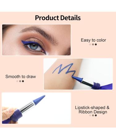 3-Piece Waterproof Gel Eyeliner Set - Quick Drying Long-Lasting Colored Eyeliner with Brush - Perfect Gift for Women & Girls - Buy Online on GoSupps.com