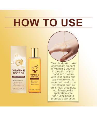 Vitamin E Oil Body Oil Vitamin E Oil Firming Oil For Skin Rejuvenation Body Firming Oil Skin Firming Rejuvenation Oil - Buy Online on GoSupps.com