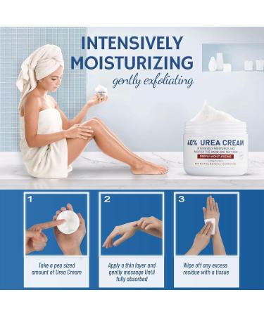 40% Urea Cream for Feet | Natural Organic Foot Cream for Dry Cracked Heels | Moisturizer for Feet Hands & Legs - Buy Online on GoSupps.com