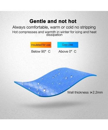 Rubber Hot Water Bottle with Soft Waist Cover - Pain Relief for Neck, Back, Shoulders, Legs - Tiger Design - Buy Online on GoSupps.com