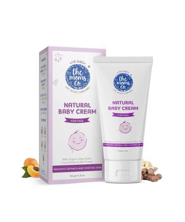 The Moms Co. Baby Cream for Face Baby Moisturizer Cream with Shea Butter and Organic Jojoba Oil Gentle Baby Skincare (50 gm)