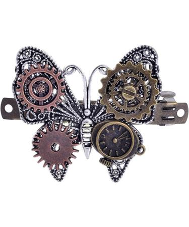 Steampunk Gear Wings Hair Clip Butterflies Wings Spring Hair Clips Goth Punk Vintage Women Headwear Hair Accessories for Woman Girl Ladies Useful and Practical - Buy Online on GoSupps.com