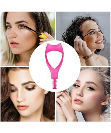 Eyelash Applicator Eyelashes Tools Mascara Shield Applicator Guard | Eyelash Tool Lash Buddy False Lashes Helper Mascara Guard Comb Protector Eyelid for Natural Look Hot Pink - Buy Online on GoSupps.com