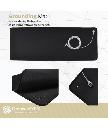 GroundedZen Earthing Mat 68.6 x 25.4 cm - Enhance Wellness & Sleep | International Shipping Available - Buy Online on GoSupps.com