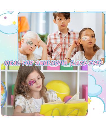 Panitay 60 Pieces Kids Eye Patches - Breathable Cotton Adhesive Eye Patches for Toddler Amblyopia - 12 Stylish Designs Regular Size - Buy Online on GoSupps.com