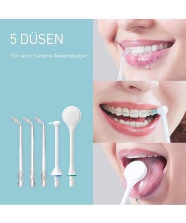 Panasonic EW1614AW503 Family Mouth Shower - Ultrasonic Teeth Cleaner with 10 Settings IPX7 Waterproof 5 Nozzles Kids Mode - Perfect for Orthodontics - Buy Online on GoSupps.com