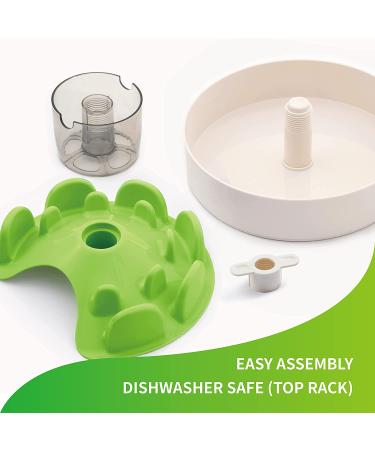 PetDreamHouse Spin Collection Interactive Slow Feeder Bowl for Dogs - Green Advanced Level - Buy Online on GoSupps.com