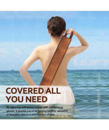 2 in 1 Self Tanning Mitt Applicator Kit | Back Applicator & Tanning Glove for Even Tan (Self Tanner Lotion Applicator - Buy Online on GoSupps.com