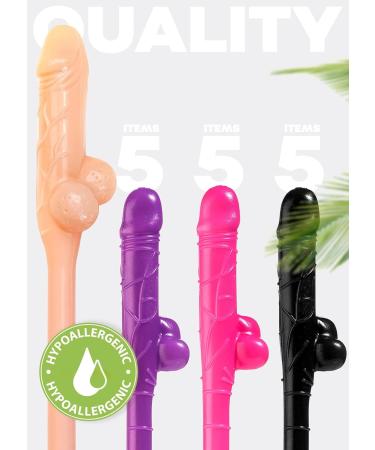 Bachelorette Party Supplies Straws 15+1 Naughty Drinking Straws Pennis Straws Party Pack Crazy Straws Bride Party - Buy Online on GoSupps.com