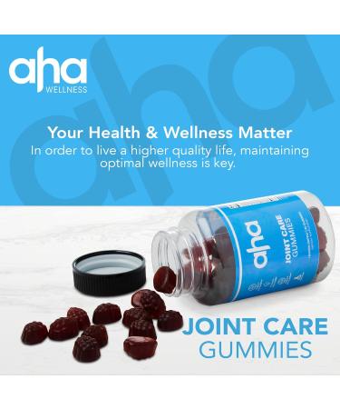 Raspberry Joint Care Gummies - Glucosamine Joint Support Supplement for Men & Women | Non-GMO Vitamin E - 30 Servings - Buy Online on GoSupps.com