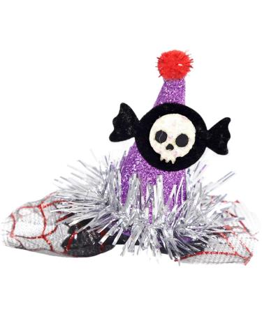 Halloween Hair Clips - Cute Cartoon Glittery Barrettes - Holiday Horror Duckbill Clip Decor Non Slip Pumpkin Ghost Hairpin for Halloween Costume