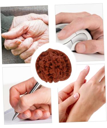 Ultechnovo 4-Piece Walnut Massage Roller Set | Acupuncture Stress Relief Balls for Fitness & Relaxation | International Shipping - Buy Online on GoSupps.com