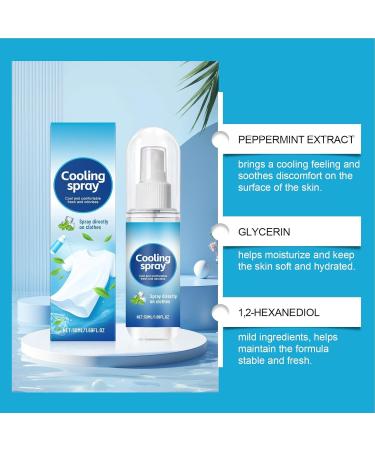  Lexsyn Refreshing Mist | Refreshing Spray for Clothes 50ml Non-Stick Liquid Solution for Warm Weather for Athletes Men Women Teens Running Hiking Yoga - Buy Online on GoSupps.com