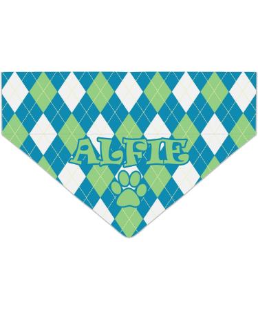 Customizable Dog Bandana | Tartan Checks & Diamonds | Triangle Scarf for Pets | Collar Attachment - Buy Online on GoSupps.com