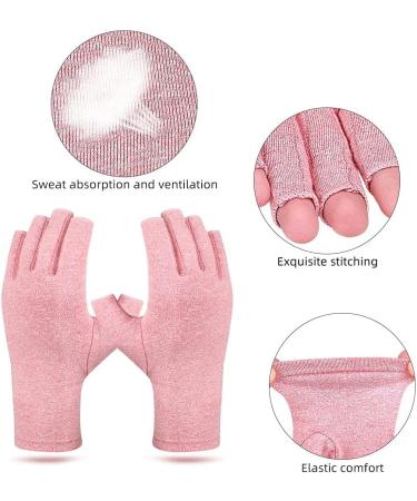 Compression Arthritis Gloves Relieve Pain from Rheumatoid Pink Small - Buy Online on GoSupps.com