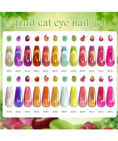 Magnet for cat eyes magnetic for Chat Eye Collection 12 bottles kit art for nail women and girls manicure - Buy Online on GoSupps.com