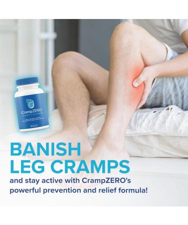 CrampZero Magnesium for Leg Cramps at Night Potassium Magnesium Supplement with Calcium and Vitamin D3, Supports Muscle Relaxation and Function, Night Leg Cramps Relief, 60 Capsules - Buy Online on GoSupps.com