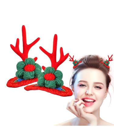 Deer Ear Hair Clips | Deer Antlers Hairpin Reindeer Elk Ear Hair Clip | Animal Hair Clips For Daily Braiding And