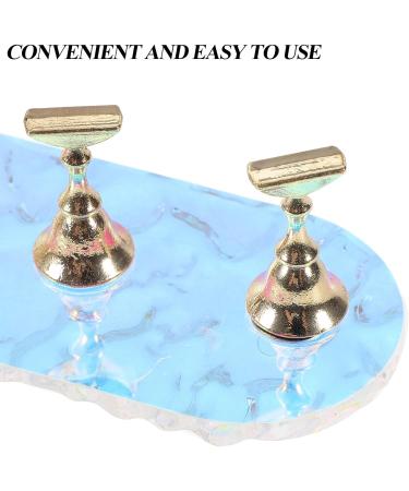 Beavorty Nail Stand 1 Set Nail Stand for Press on Fake Acrylic Nail Stand Nail Tips Practice Display Holder Fingernail DIY Nail Stand False Nail Manicure Tool with Base for Salon Home B 12.8x3.9x3cm As Shown - Buy Online on GoSupps.com