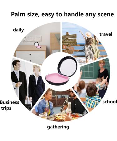 Buy Dnom Can with Mirror & Magnetic Closure - Portable Black Braces Box for Safe Storage of Braces & Mouth Protection - Buy Online on GoSupps.com