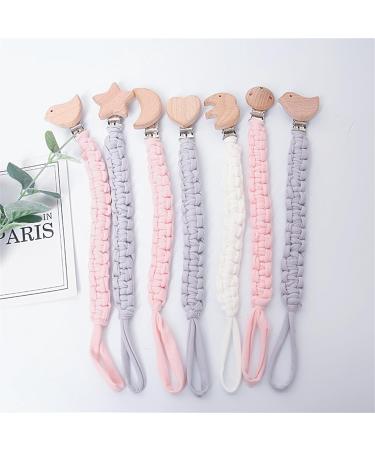 3-Piece Unisex Baby Pacifier Chain Clip Set - Durable Fabric & Plastic Clips for Bibs & Suckers - Buy Online on GoSupps.com