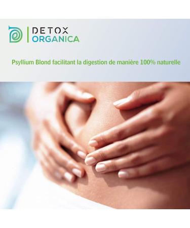 Detox Organica Psyllium Blond Bio Powder - Organic Psyllium Powder - 500 g - Plant Rich in Fibers 100% Natural and Vegan - Buy Online on GoSupps.com