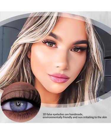 LZTIAN False Eyelashes Russian Strip Lashes Fluffy Wispy 3D Effect False Lashes D Curl Eye Lashes Reusable Fake Lashes Thick Volume Faux Mink Lashes Natural Look 10 Pairs - Buy Online on GoSupps.com