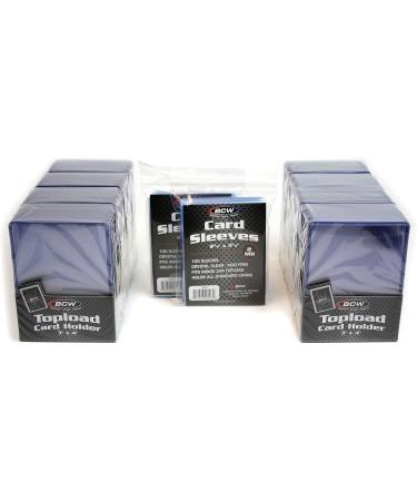 200-Count BCW Card Toploaders with Card Sleeves - Premium Protection for Trading Cards - Buy Online on GoSupps.com