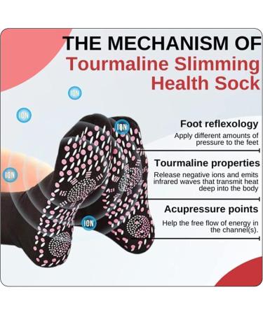Alvo Feet Socks for Varicose Veins Alvo Feet Tourmaline Acupressure Self Heating Socks Diabetic Socks Women and Men (6PAIR Black) 6PAIR Black - Buy Online on GoSupps.com