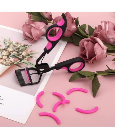 Eruinfang Eyelash Pliers & Lash Curler - Pain-Free Professional Tool for Perfectly Curved Eyelashes | Includes 10 Silicone Pads | Purple & Black - Buy Online on GoSupps.com