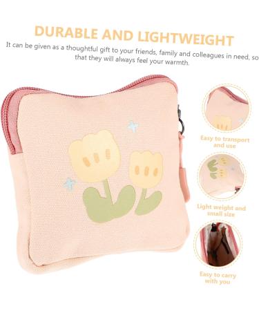 Sewoart Women Bands Storage Pocket - Portable Ladies Tie Bag for Menstruation Pads & Small Items | Travel Size 11.5x11.5x2cm - Buy Online on GoSupps.com