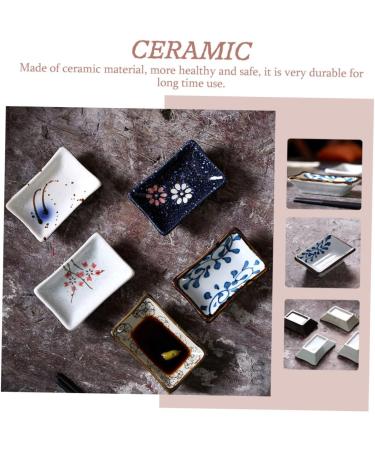 Amosfun 2pcs Japanese Sauce Dish Dip Ceramics Small Dish 9.6X6.6CM As Shown - Buy Online on GoSupps.com