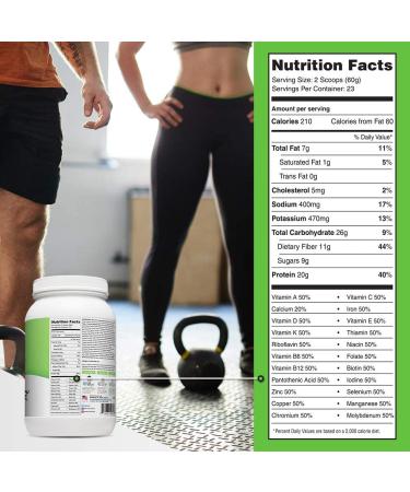 Lean 1 Vanilla Fat-Burning protein Shake by Nutrition 53  Lactose & Gluten Free with Green Coffee Bean Extract  23 Serving Tub - 42 Oz - Buy Online on GoSupps.com
