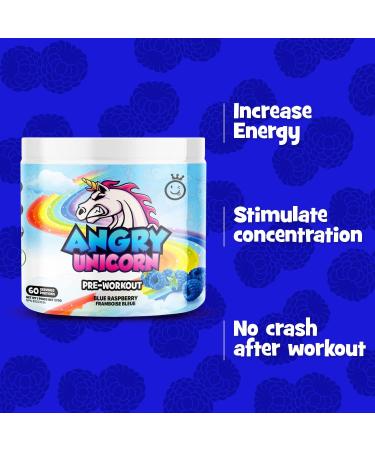 Yummy Sports Pre-Workout Powder for Women & Men - Dynamic Workout Supplements Powder for Clean Energy Boost Endurance and Focus - Preworkout Energy Drink Powder for Sports Gym Physical Training Mobility - 270G 60 servings - Blue Raspberry Flavor - Buy Online on GoSupps.com