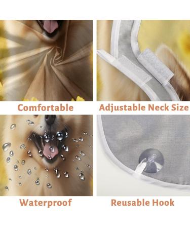 Dog Flower Butterfly Beard Bib Apron - Hair Catcher for Men Shaving | Perfect Gifts for Dad | Suction Cups Included - Buy Online on GoSupps.com