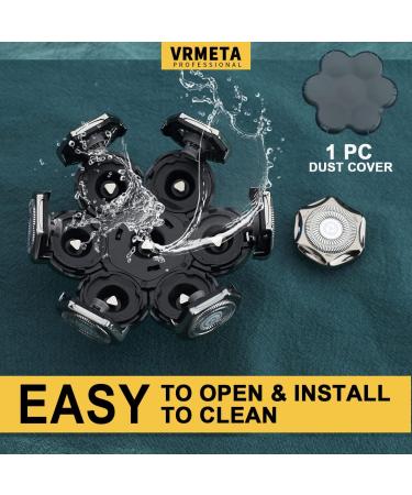VRMETA Electric Shaver Replacement Heads Sharp Stainless Steel Head Shaver Replacement Blades Shaver Blades for Electric Rotary Shaver (7 Heads (Silver)) - Buy Online on GoSupps.com