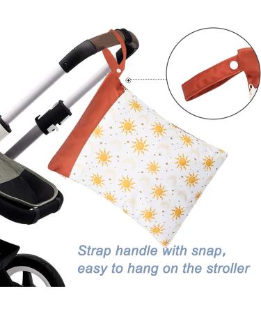 Maeau 2-Piece Reusable Wetbag Set - Waterproof Fabric Diaper Bags & Organizers for Baby Gym & Kindergarten (20x28cm + 32x40cm) - Buy Online on GoSupps.com