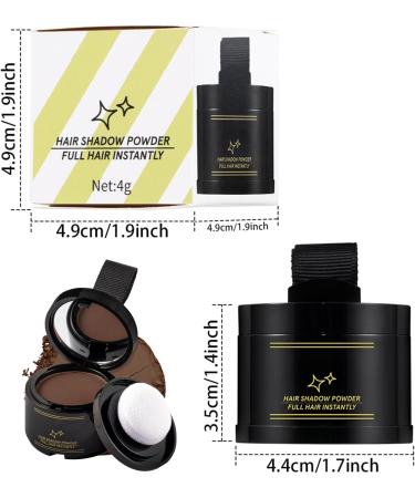  Yabauuop Hair powder hair cover temporary concealing powder 4g - Waterproof hair toppers sweat-resistant hair covers for women and men - Buy Online on GoSupps.com