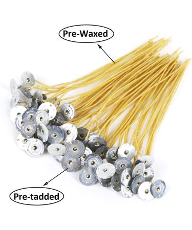 6 Inch Hemp Wick 100 Piece Set with Beeswax for Candle Making - Buy Online on GoSupps.com