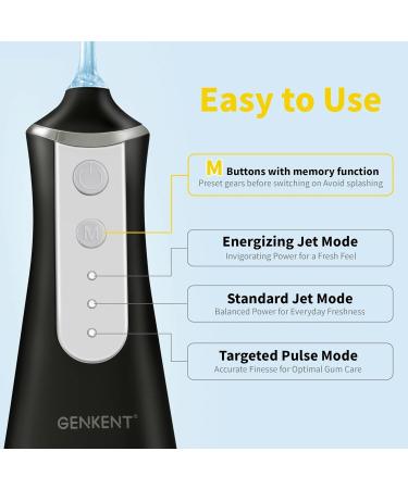 Water Flosser for Teeth - Cordless Dental Flosser with 3 Modes & 5 Tips | Rechargeable & Portable - Best for Oral Care - Buy Online on GoSupps.com