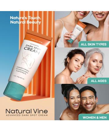 Natural Vine Dark Spot Corrector: Dark Spot Remover for Face Body in 4-8 Weeks - Instant Concealing & Age Brown Sun Faded Spot Remover Melasma Freckles Correcting with Niacinamide for Women & Men 60g 2 Ounce (Pack of 1) - Buy Online on GoSupps.com