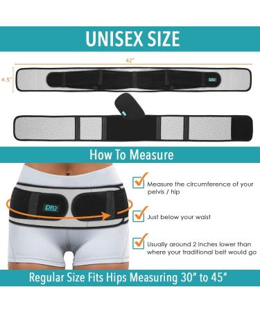 Sacroiliac SI Hip Belt for Men and Women - Lower Back Support Brace for Hip Pain - Adjustable Pelvic Support Belt for Sciatica Relief - Lumbar Pain Relief Trochanter Brace - Buy Online on GoSupps.com