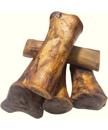 Natural Stuffed Marrow Bones - *(Pack of 5-6 INCH)* - Marrow Bones for Dogs - (Beef/Sweet Potato/Bacon and Cheese OR PB Stuffed) - Dog CHEW Treat - 100% Natural - (5 Pack - Peanut Butter) - Buy Online on GoSupps.com