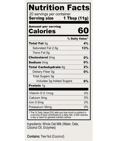Anthony's Premium Oat Milk Powder 8 oz - Gluten Free, Non GMO, Vegan - Made in USA - Buy Online on GoSupps.com