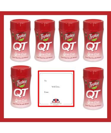 Typhoo QT Instant Tea Drink 125g x 6 Jars Bundle | Makes 300 White Tea Cups | TGBK - Buy Online on GoSupps.com