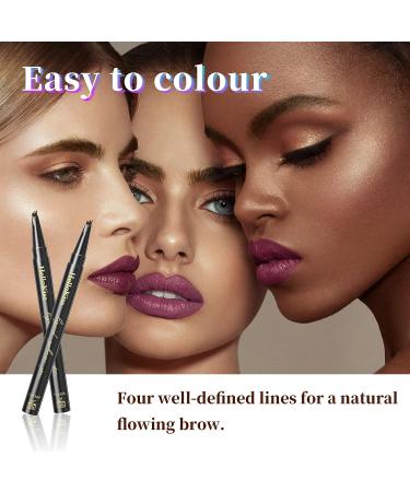 Long-Lasting Smudge-Proof Eyebrow Pencil | Dark Brown Microblading Pen | Water-Resistant - Buy Online on GoSupps.com
