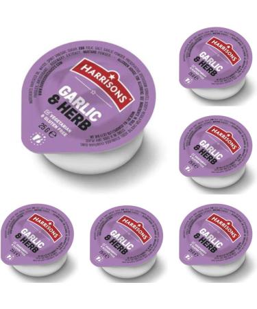Harrisons Garlic and Herb Sauce Dip 25g Each Pack of 20 With Smooth Mayonnaise Pack of 20 Sachets No Artificial Color or Flavor Made in UK - Buy Online on GoSupps.com
