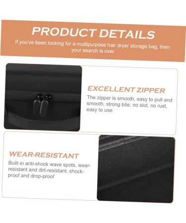 Outanaya 1pc Hair Dryer Storage Bag Pouch Hot Air Brush Carrying Case Hot Air Brush Travel Case Kit Black Eva - Buy Online on GoSupps.com